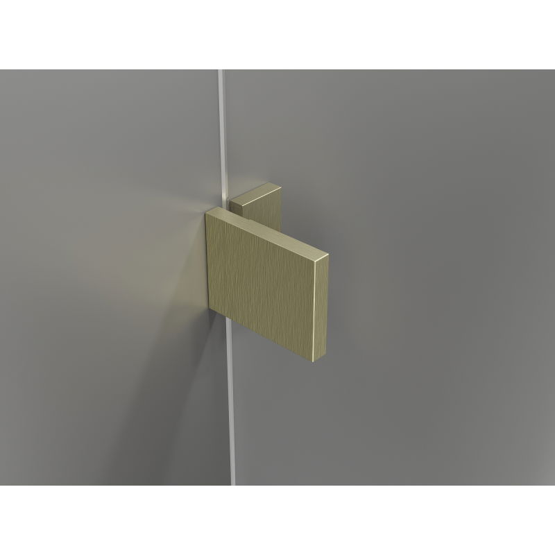 Mexen Lunar sprchová stěna Walk-in levá 70 x 200 cm, transparentní 8 mm, zlatá kartáčovaná - 830-070-000-55-00-L