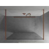 Mexen Kioto volně stojící sprchová zástěna 110 x 200 cm, transparentní 8 mm, růžové zlato - 800-110-002-60-00