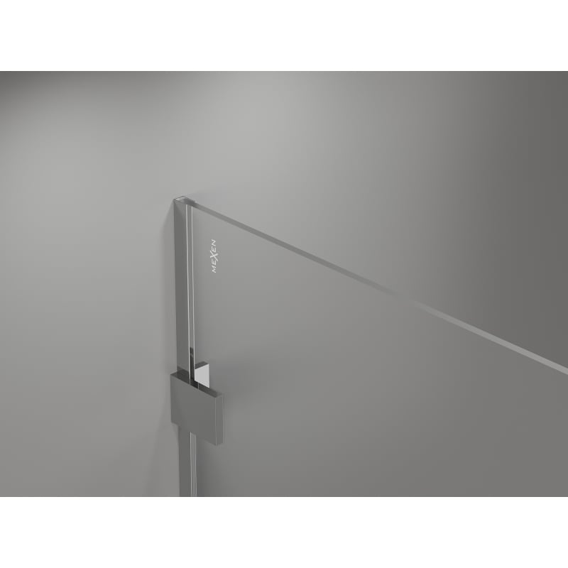 Mexen Lunar sprchová stěna Walk-in levá 150 x 200 cm, transparentní 8 mm, chrom - 830-150-000-01-00-L