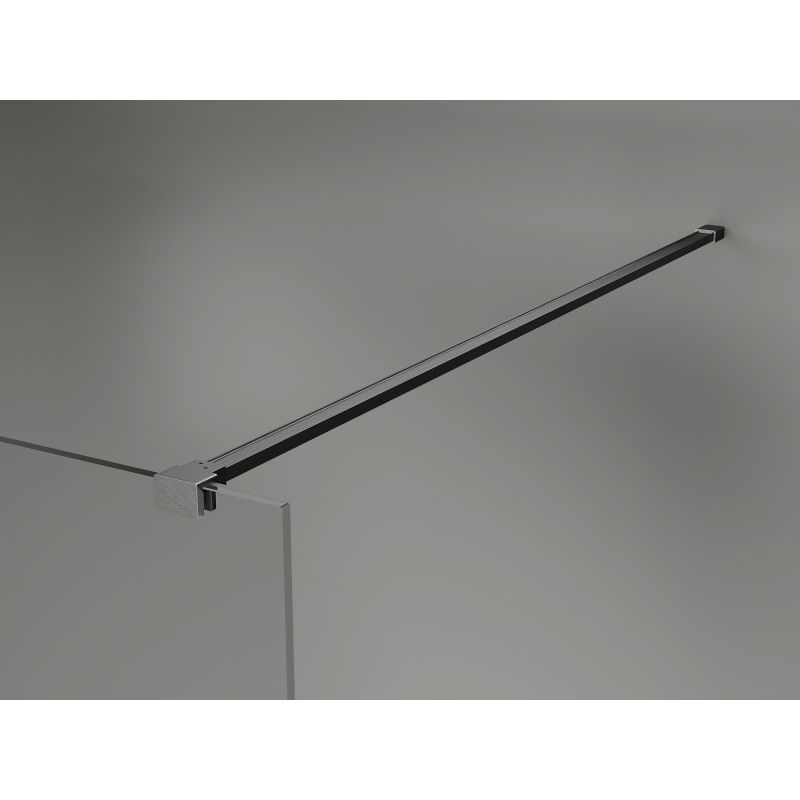 Mexen Lunar sprchová stěna Walk-in levá 150 x 200 cm, transparentní 8 mm, kartáčovaná zbraňově šedá - 830-150-000-66-00-L