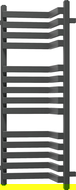 Mexen Loop koupelnový radiátor 1000 x 375 mm, 572 W, antracit - W129-1000-350-00-66