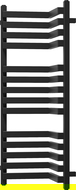 Mexen Loop koupelnový radiátor 1000 x 375 mm, 572 W, černý - W129-1000-350-00-70
