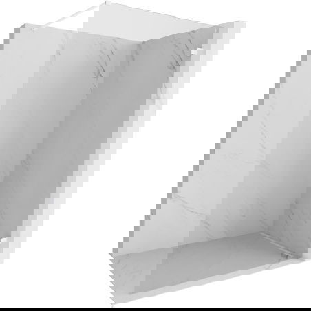 Mexen Lunar sprchová stěna Walk-in pravá 80 x 200 cm, transparentní 8 mm, bílá - 830-080-000-20-00-P