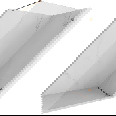 Mexen Lunar sprchová zástěna Walk-in pravá 50 x 200 cm, transparentní 8 mm, růžové zlato - 830-050-000-60-00-P