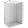 Mexen Lunar sprchová stěna Walk-in pravá 60 x 200 cm, průhledná 8 mm, růžové zlato - 830-060-000-60-00-P
