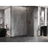 Mexen Lunar sprchová stěna Walk-in pravá 60 x 200 cm, průhledná 8 mm, růžové zlato - 830-060-000-60-00-P