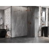 Mexen Lunar sprchová stěna Walk-in pravá 60 x 200 cm, průhledná 8 mm, růžové zlato - 830-060-000-60-00-P