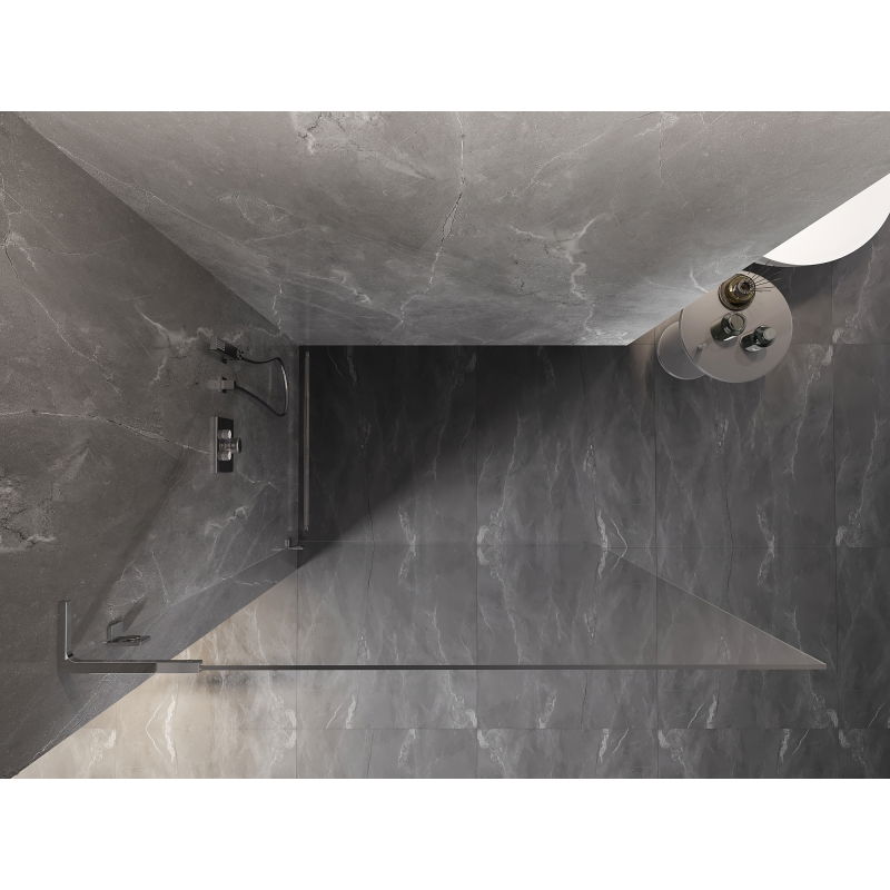 Mexen Lunar L sprchová stěna Walk-in levá 70 x 200 cm, transparentní 8 mm, chrom - 830L-070-000-01-00-L