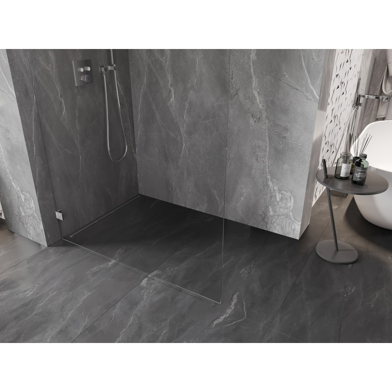 Mexen Lunar L sprchová zástěna Walk-in levá 100 x 200 cm, transparentní 8 mm, chrom - 830L-100-000-01-00-L