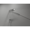 Mexen Lunar L sprchová zástěna Walk-in levá 100 x 200 cm, transparentní 8 mm, chrom - 830L-100-000-01-00-L