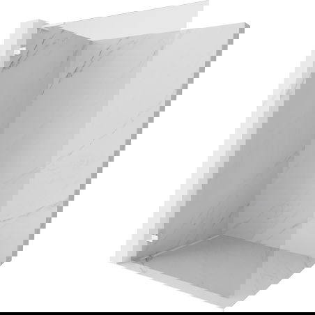 Mexen Lunar L sprchová stěna Walk-in levá 80 x 200 cm, transparentní 8 mm, bílá - 830L-080-000-20-00-L