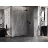 Mexen Lunar sprchová stěna Walk-in pravá 150 x 200 cm, transparentní 8 mm, kartáčovaný gun gray - 830-150-000-66-00-P
