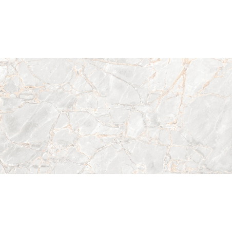 Mexen Rubble Bianco leštěný rektifikovaný gres G1, podlahová a stěnová dlaždice 120 x 60 cm, carving - TL401-120-060-00