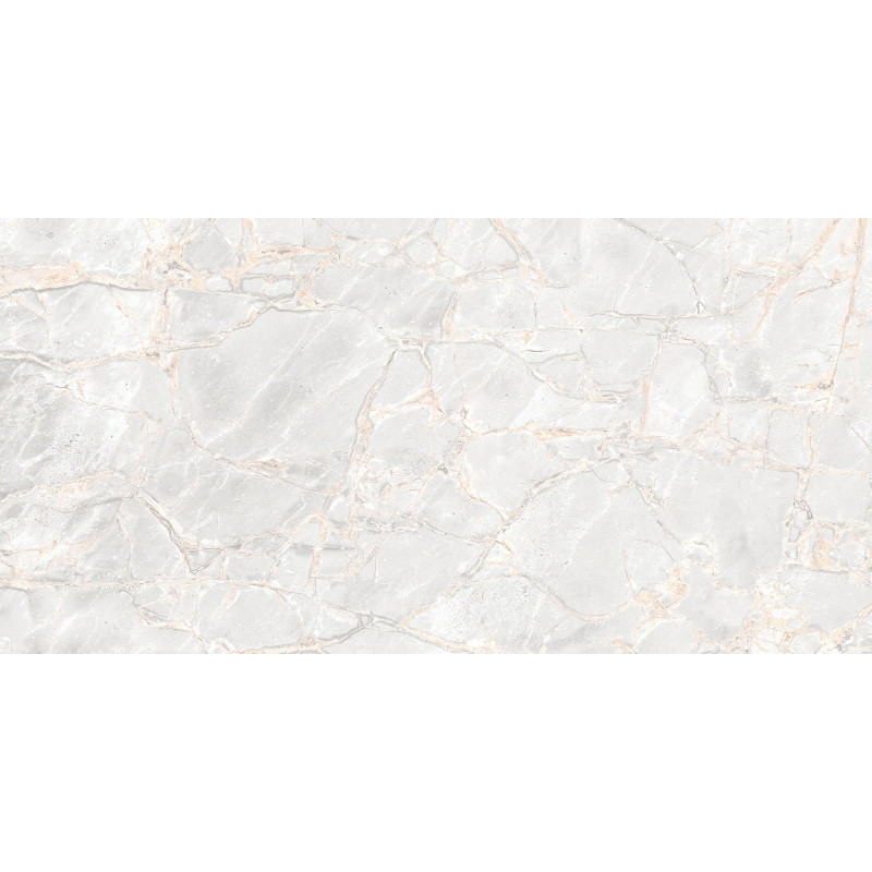Mexen Rubble Bianco leštěný rektifikovaný gres G1, podlahová a stěnová dlaždice 120 x 60 cm, carving - TL401-120-060-00
