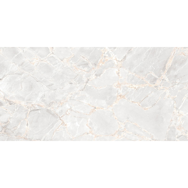Mexen Rubble Bianco leštěný rektifikovaný gres G1, podlahová a stěnová dlaždice 120 x 60 cm, carving - TL401-120-060-00