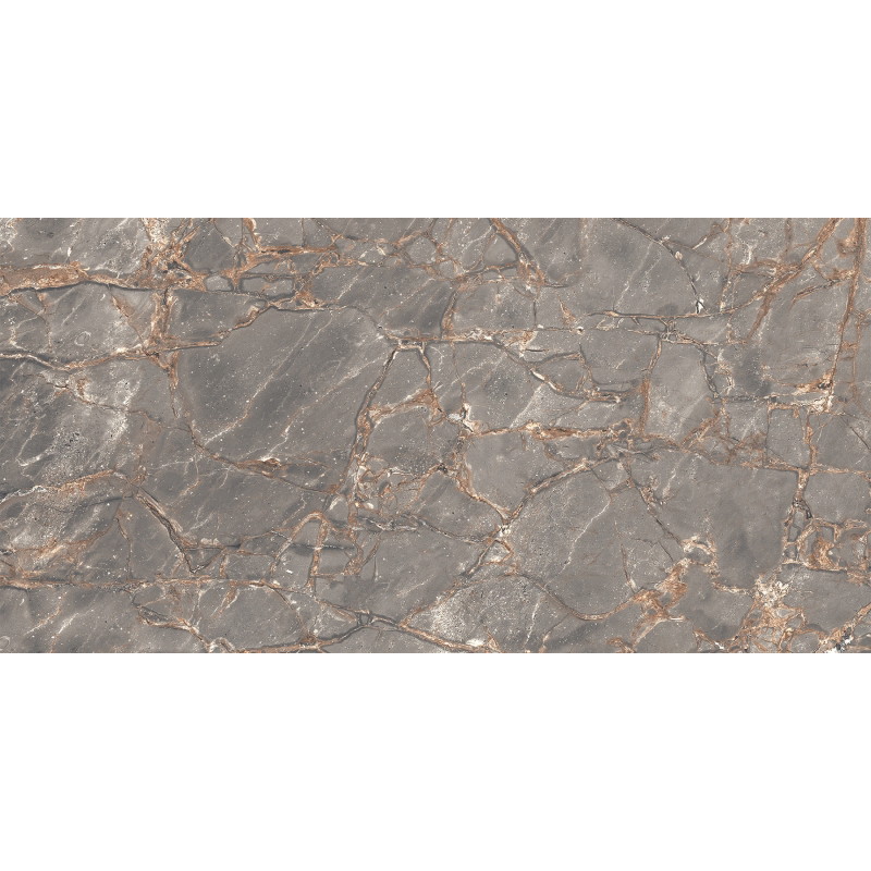 Mexen Rubble Šedý glazovaný rektifikovaný gres G1, dlaždice 120 x 60 cm, carving - TL401-120-060-02