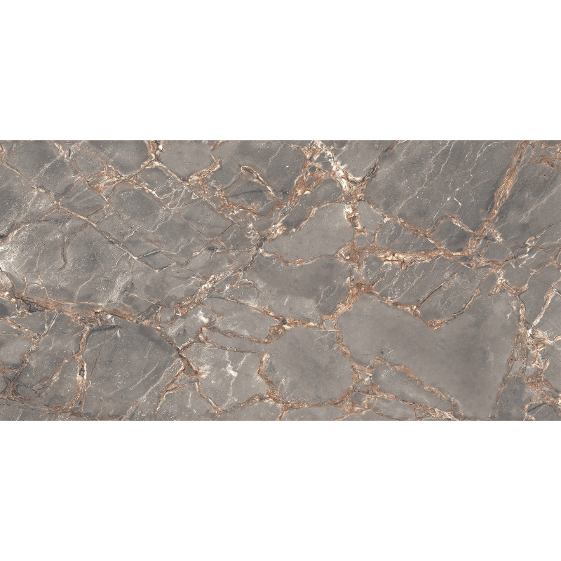 Mexen Rubble Šedý glazovaný rektifikovaný gres G1, dlaždice 120 x 60 cm, carving - TL401-120-060-02