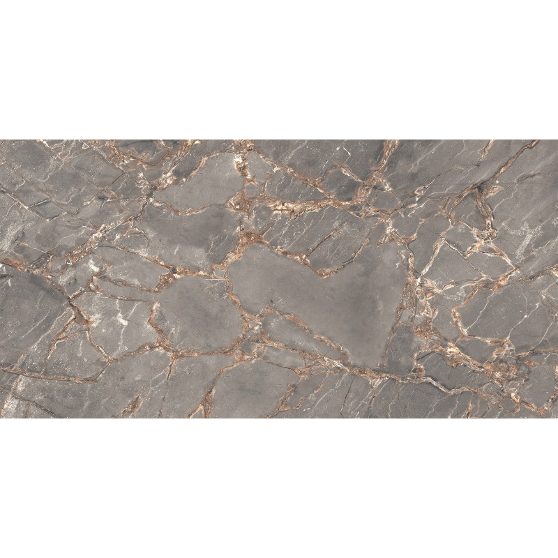 Mexen Rubble Šedý glazovaný rektifikovaný gres G1, dlaždice 120 x 60 cm, carving - TL401-120-060-02