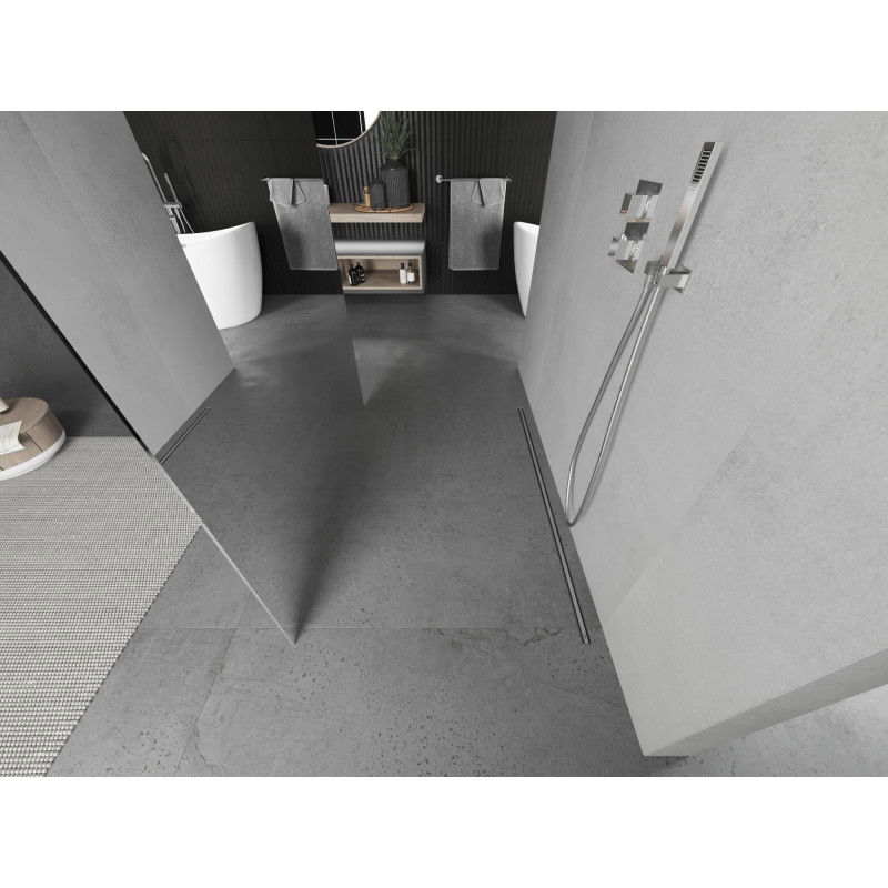 Mexen Kioto sprchová zástěna samostatně stojící 100 x 200 cm, zrcadlo 8 mm, chrom - 800-100-002-01-50