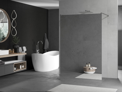 Mexen Kioto volně stojící sprchová stěna 120 x 200 cm, zrcadlo 8 mm, chrom - 800-120-002-01-50