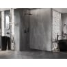 Mexen Lunar L sprchová stěna Walk-in levá 90 x 200 cm, průhledná 8 mm, gun metal - 830L-090-000-95-00-L