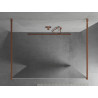 Mexen Kioto samostatně stojící sprchová stěna 100 x 200 cm, zrcadlo 8 mm, růžové zlato - 800-100-002-60-50