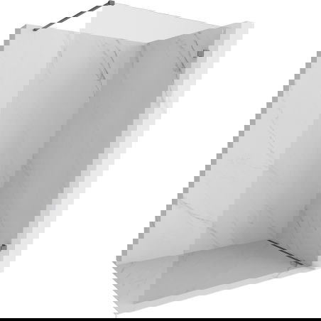 Mexen Lunar sprchová stěna Walk-in pravá 110 x 200 cm, transparentní 8 mm, gun metal - 830-110-000-95-00-P