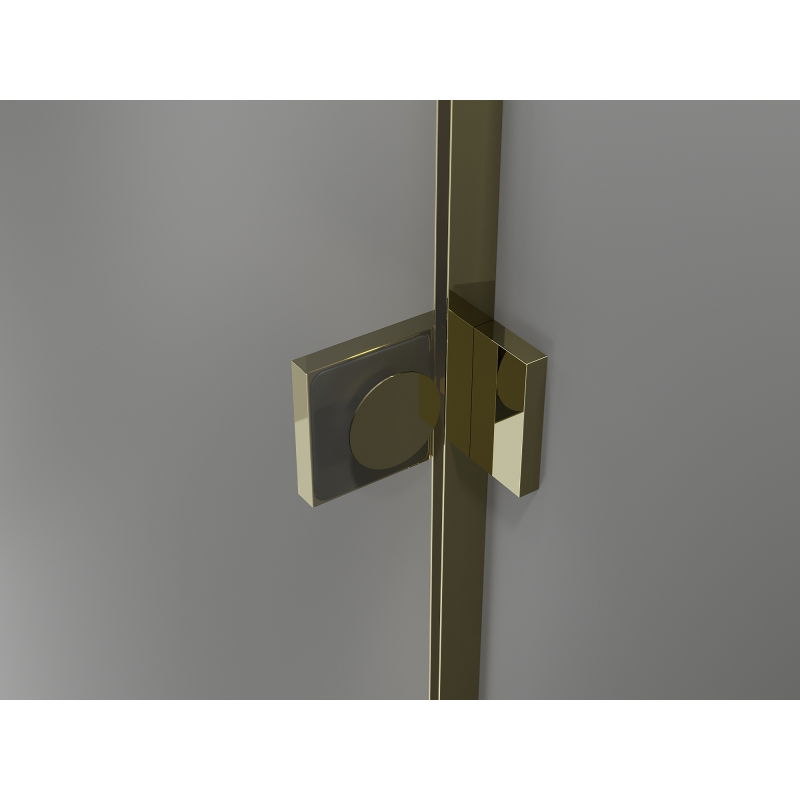 Mexen Lunar sprchové dveře, levé, 95 cm, transparentní, zlaté - 834-095-000-50-00-L