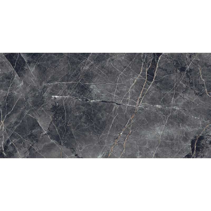 Mexen Eternity Nero gres glazovaný rekt. G1, podlahová a stěnová dlaždice 120 x 60 cm, lesk - TL112-120-060-02