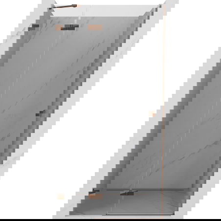 Mexen Lunar sprchové dveře otočné levé 70 cm, transparentní, růžové zlato - 834-070-000-60-00-L