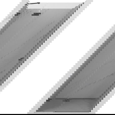 Mexen Lunar sprchové dveře otevírací levé 70 cm, transparentní, gun gray kartáčovaný - 834-070-000-66-00-L