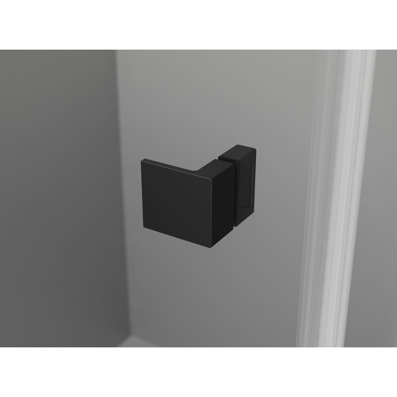 Mexen Lunar sprchové dveře výklopné levé 90 cm, průhledné, černé - 834-090-000-70-00-L