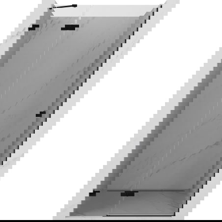 Mexen Lunar sprchové dveře otevíravé levé 95 cm, transparentní, černé - 834-095-000-70-00-L