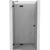Mexen Lunar sprchové dveře výklopné levé 120 cm, transparentní, černé - 834-120-000-70-00-L