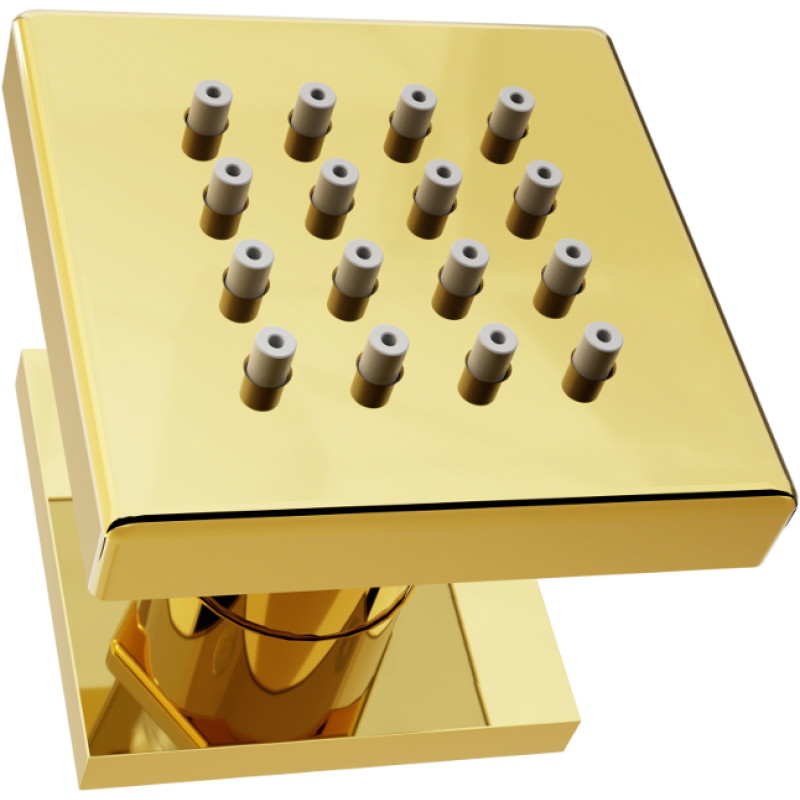 Mexen Cube boční povrchová tryska, zlatá - 79360-50