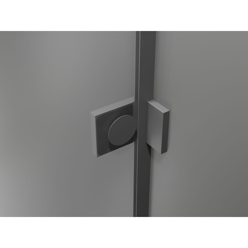 Mexen Lunar sprchové dveře otočné levé 75 cm, transparentní, gun metal - 834-075-000-95-00-L