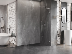 Mexen Lunar L sprchová stěna Walk-in pravá 90 x 200 cm, transparentní 8 mm, chrom - 830L-090-000-01-00-P