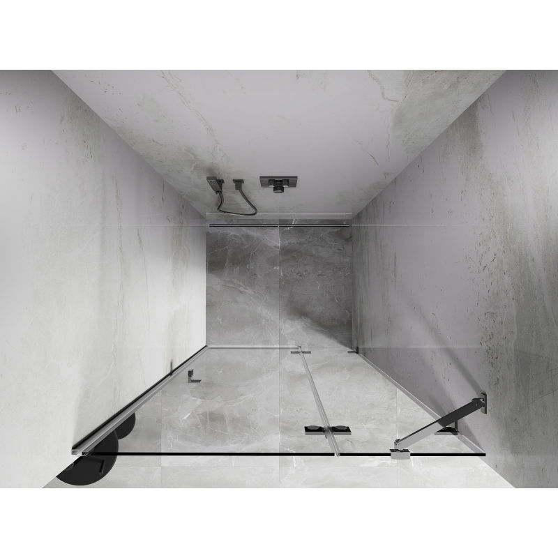 Mexen Lunar sprchové dveře výklopné pravé 95 cm, transparentní, chrom - 834-095-000-01-00-P