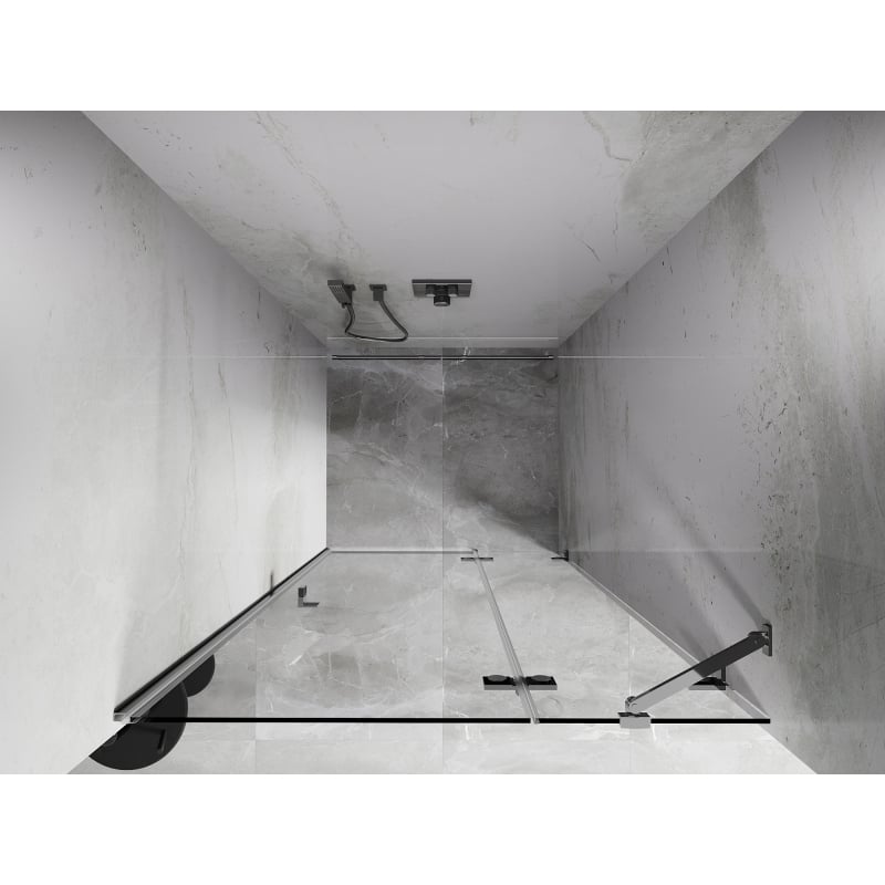 Mexen Lunar sprchové dveře otočné pravé 100 cm, transparentní, chrom - 834-100-000-01-00-P