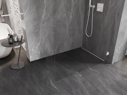 Mexen Lunar L sprchová stěna Walk-in pravá 100 x 200 cm, transparentní 8 mm, bílá - 830L-100-000-20-00-P