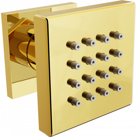 Mexen Cube boční povrchová tryska, zlatá - 79360-50