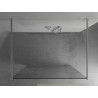 Mexen Kioto volně stojící sprchová stěna 100 x 200 cm, bílý vzor 8 mm, chrom - 800-100-002-01-85