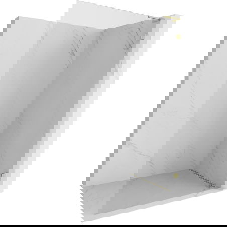 Mexen Lunar L sprchová stěna Walk-in pravá 70 x 200 cm, transparentní 8 mm, zlatá - 830L-070-000-50-00-P