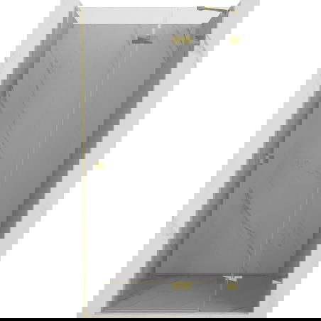 Mexen Lunar sprchové dveře výklopné pravé 95 cm, transparentní, zlaté - 834-095-000-50-00-P