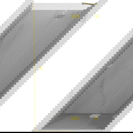 Mexen Lunar sprchové dveře pravé 90 cm, transparentní, zlaté kartáčované - 834-090-000-55-00-P