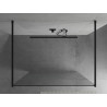 Mexen Kioto samostatná sprchová stěna 120 x 200 cm, bílý vzor 8 mm, černá - 800-120-002-70-85