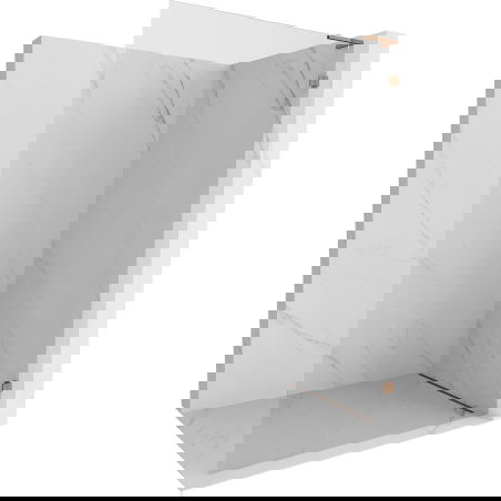 Mexen Lunar L sprchová stěna Walk-in pravá 50 x 200 cm, transparentní 8 mm, růžové zlato - 830L-050-000-60-00-P