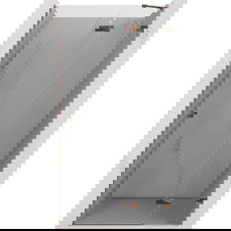 Mexen Lunar sprchové dveře výklopné pravé 110 cm, transparentní, růžové zlato - 834-110-000-60-00-P