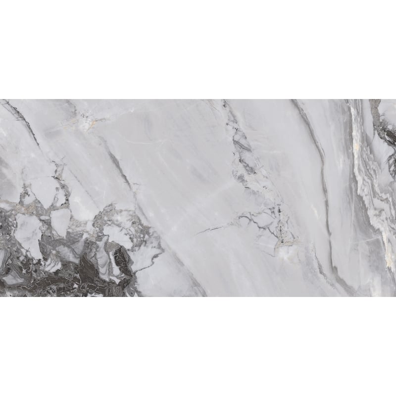 Mexen Limos Grey glazovaný gres rek., dlaždice podlahová a stěnová 120 x 60 cm, lesk - TL127-120-060-01