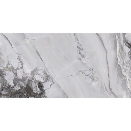 Mexen Limos Grey glazovaný gres rek., dlaždice podlahová a stěnová 120 x 60 cm, lesk - TL127-120-060-01